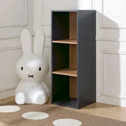 Bibliothèque enfant Junior Provence 3 cases - Gris