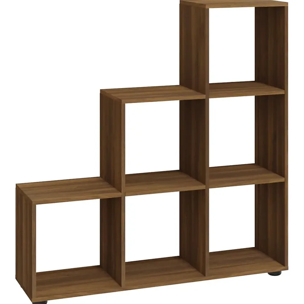 Bibliothèque escalier Chêne marron 107 cm Bois d'ingénierie vidaXL
