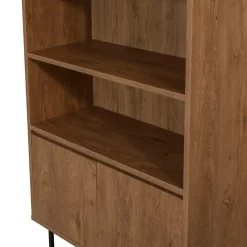 Bibliothèque industrielle bois et noir - BAILE