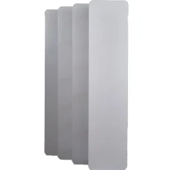 Bibliothèque L.141 cm style paravent gris 18 tablettes - AVALON 8907