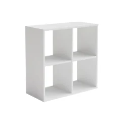 Bibliothèque Loni 2x2 blanc, 80x80 cm