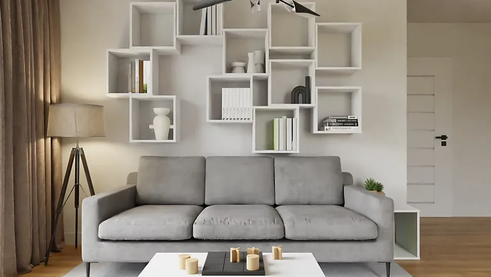 Bibliothèque modulaire MODUS blanc 1x1