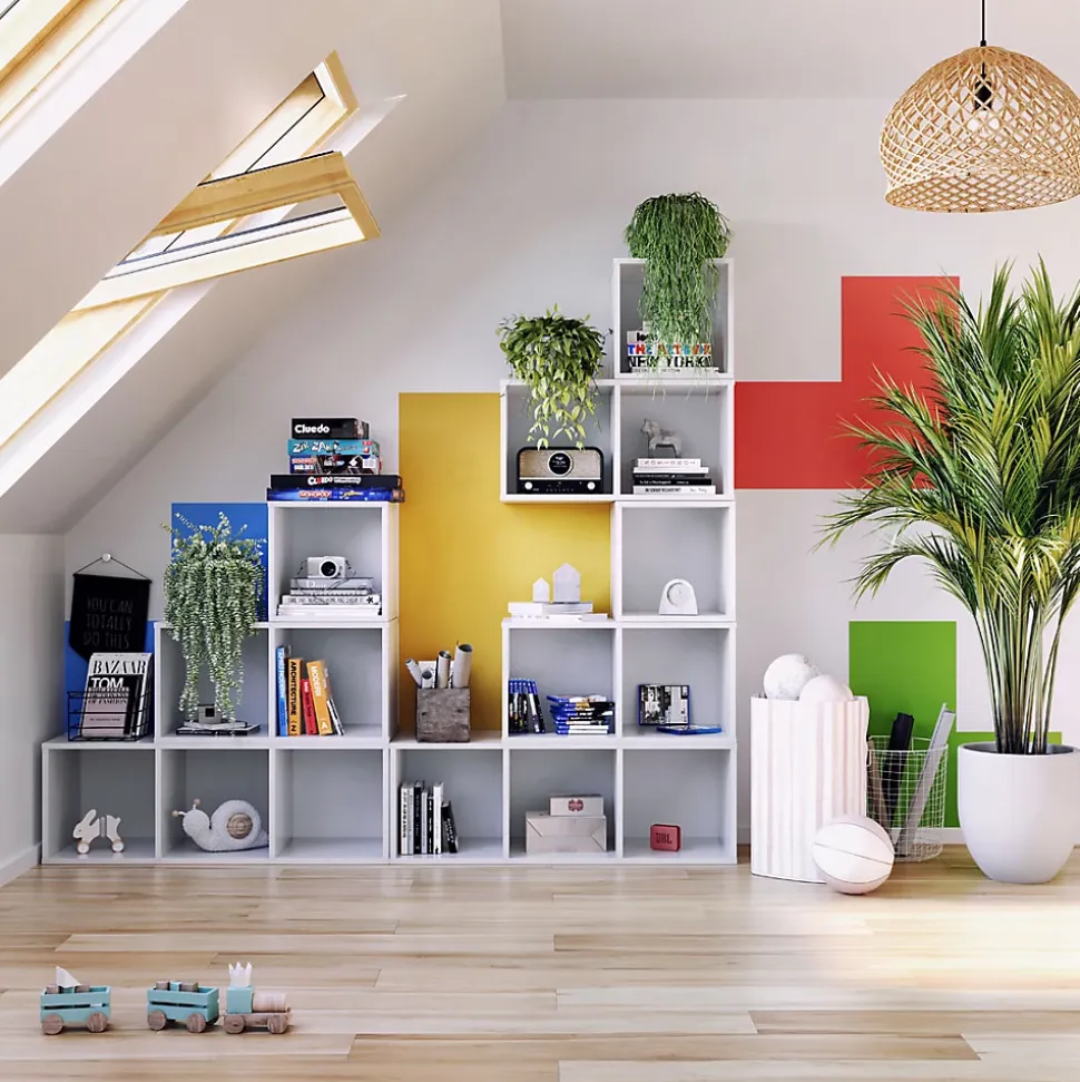 Bibliothèque modulaire MODUS blanc 1x1