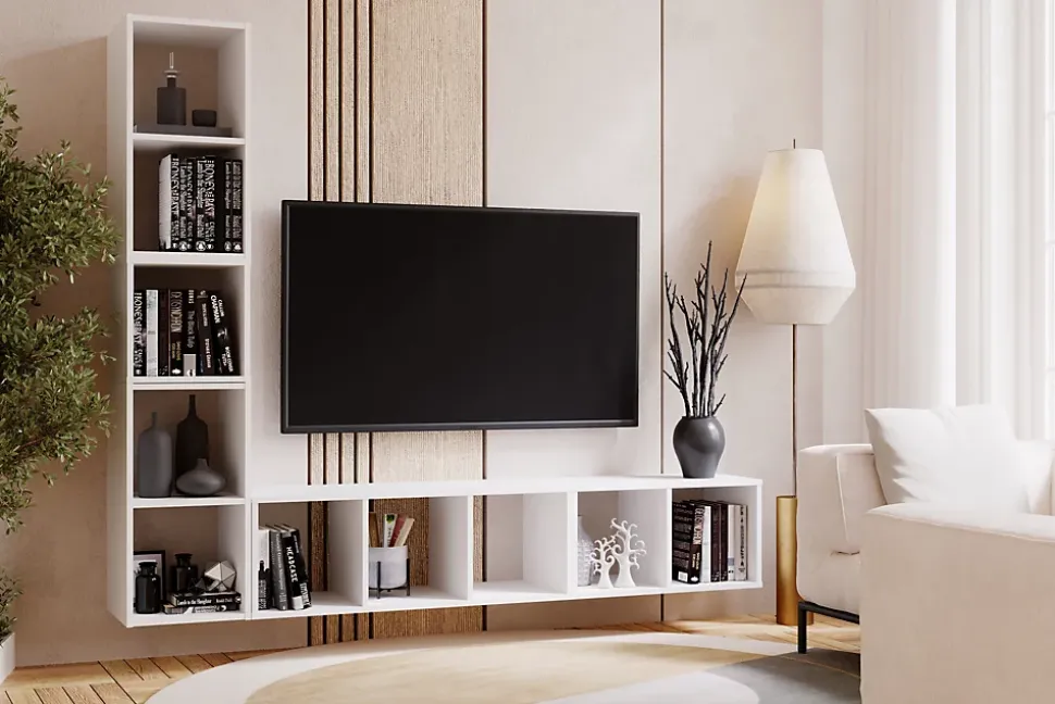 Bibliothèque modulaire MODUS blanc 2x1