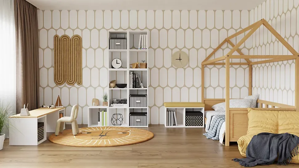 Bibliothèque modulaire MODUS blanc 2x1
