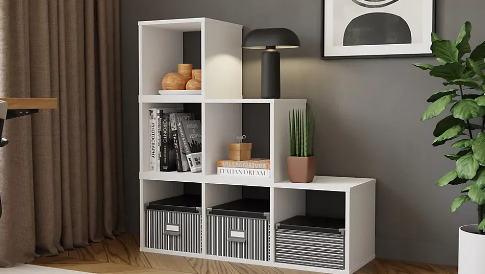 Bibliothèque modulaire MODUS blanc 2x1