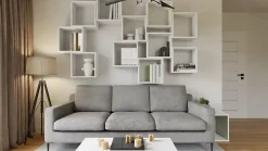 Bibliothèque modulaire MODUS blanc 2x1