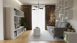 Bibliothèque modulaire MODUS blanc 3x1