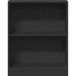 Bibliothèque Noir 60x24x76 cm Bois d'ingénierie vidaXL