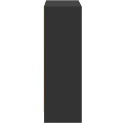 Bibliothèque Noir 60x24x76 cm Bois d'ingénierie vidaXL
