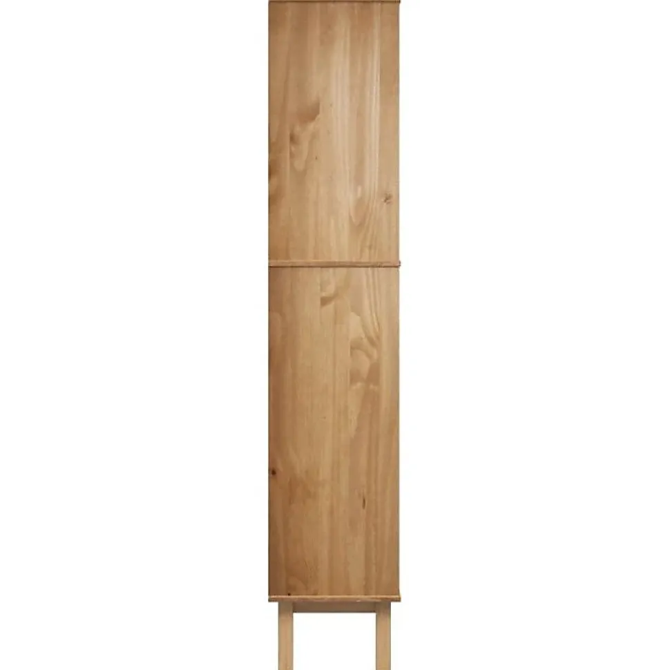 Bibliothèque OTTA avec 2 tiroirs Marron Bois massif pin vidaXL