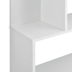 Bibliothèque Oxford 192 x 80 x 24 cm Blanc en.casa