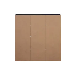 Bibliothèque Rebecca Mobili Kachnar 90x90x30 Aggloméré Noir Moderne