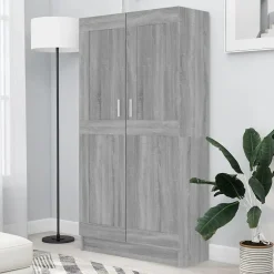 Bibliothèque Sonoma gris 82,5x30,5x150 cm Bois d'ingénierie vidaXL