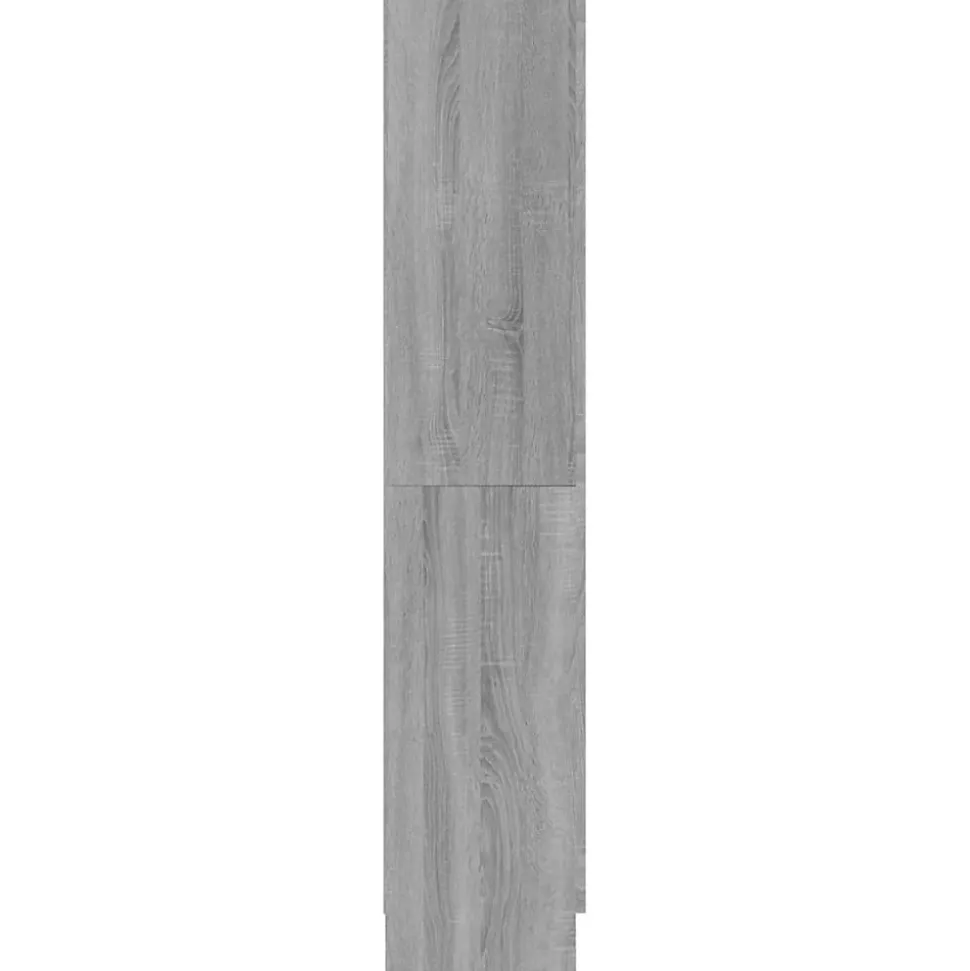 Bibliothèque Sonoma gris 82,5x30,5x150 cm Bois d'ingénierie vidaXL