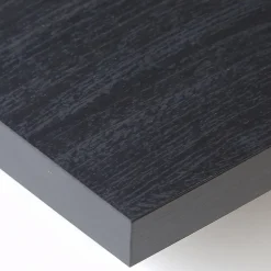 Bibliothèque étagère asymétrique 8 compartiments 67x31x174cm Chêne foncé et Noir