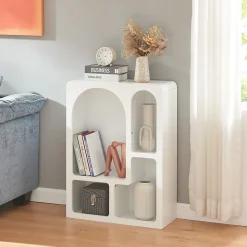 Bibliothèque Vaagaa 80 x 60 x 24 cm blanc en.casa