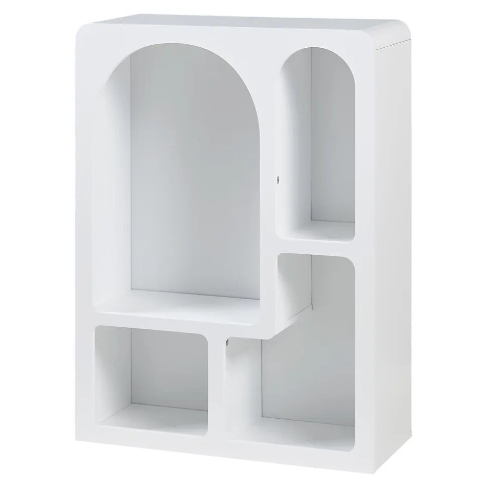 Bibliothèque Vaagaa 80 x 60 x 24 cm blanc en.casa