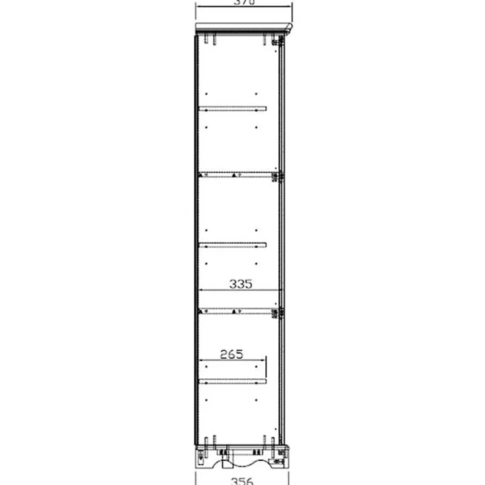 Bibliothèque Vitrine Blanche 9 Portes Vitrées Style Anglais L 163 H 170 P 37 cm - L 163 x l 37 x H 170 cm