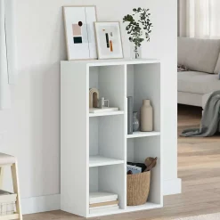 Bibliothèque/Buffet Blanc 50x25x80 cm vidaXL