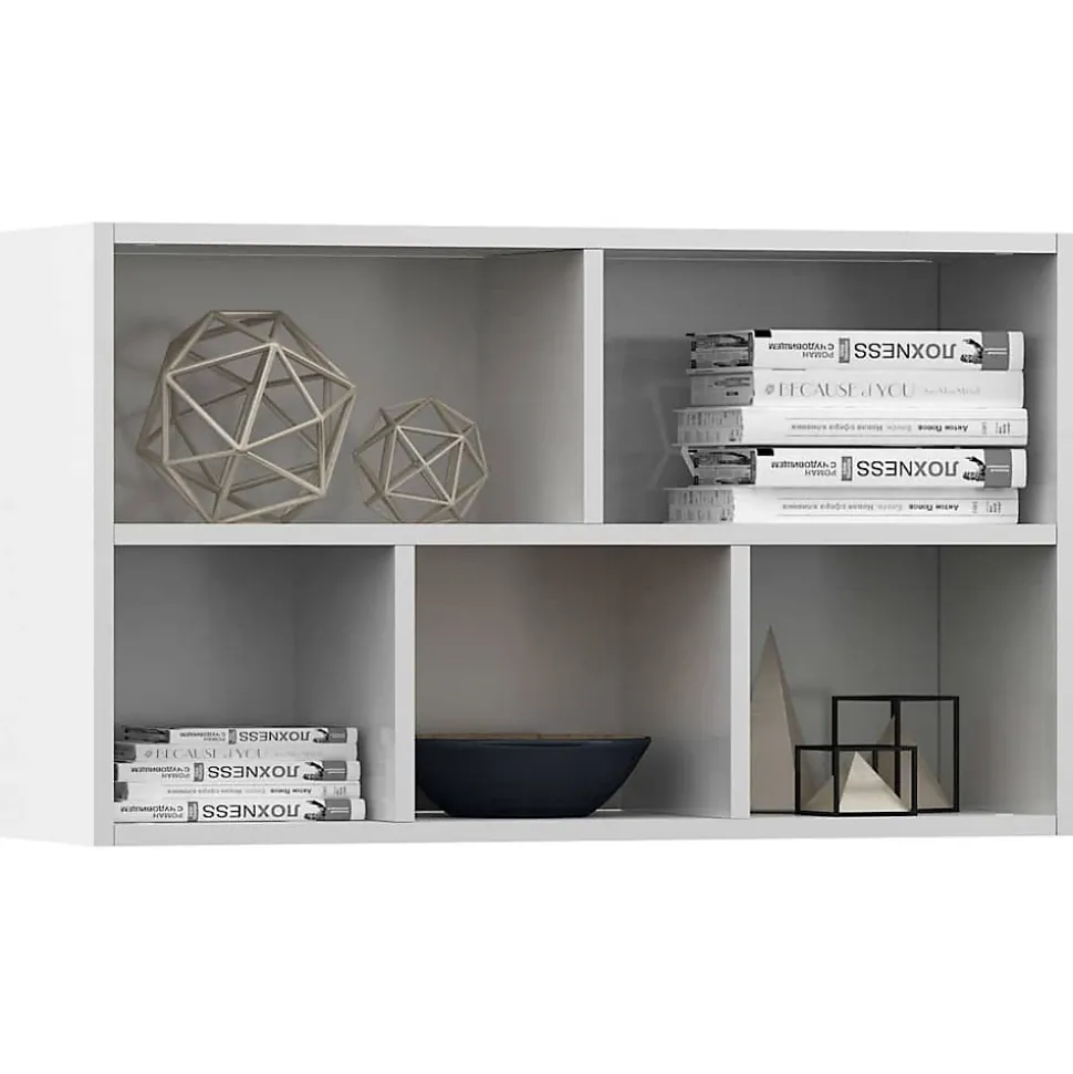 Bibliothèque/Buffet Blanc 50x25x80 cm vidaXL