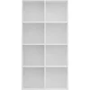 Bibliothèque/Buffet Blanc 66x30x130 cm Bois d'ingénierie vidaXL