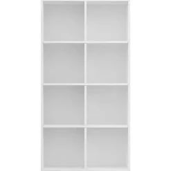Bibliothèque/Buffet Blanc 66x30x130 cm Bois d'ingénierie vidaXL