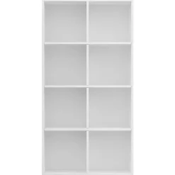Bibliothèque/Buffet Blanc 66x30x130 cm Bois d'ingénierie vidaXL