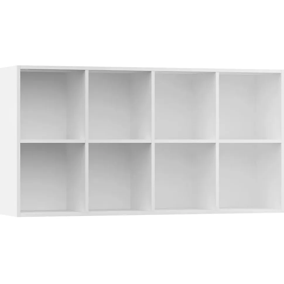 Bibliothèque/Buffet Blanc 66x30x130 cm Bois d'ingénierie vidaXL