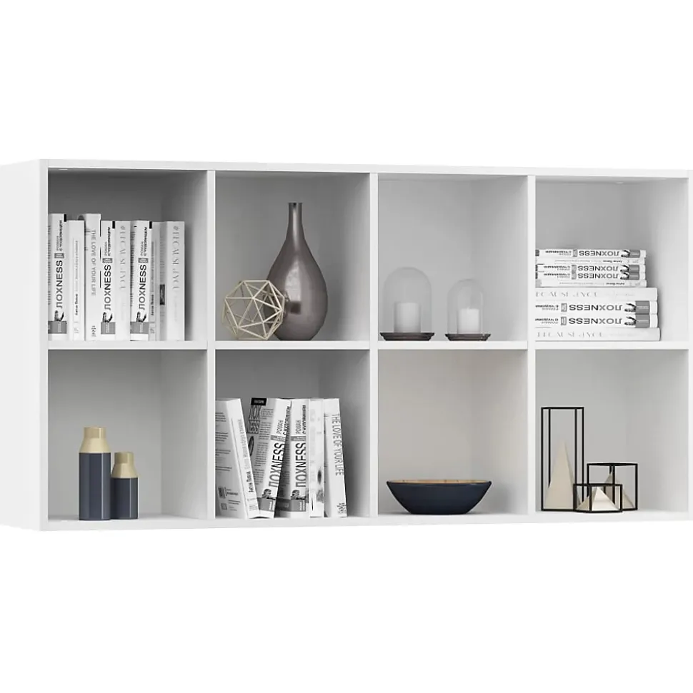 Bibliothèque/Buffet Blanc 66x30x130 cm Bois d'ingénierie vidaXL