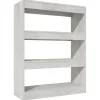 Bibliothèque/Cloison Gris béton 80x30x103 cm Bois d'ingénierie