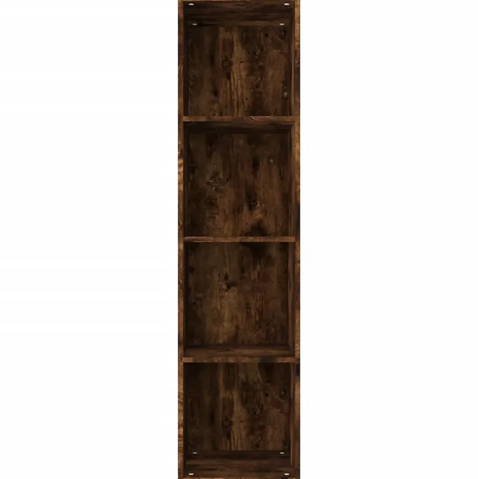 Bibliothèque/Meuble TV Chêne fumé 36x30x143cm Bois d'ingénierie vidaXL