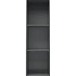 Bibliothèque/Meuble TV Gris brillant vidaXL