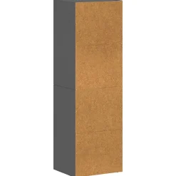 Bibliothèque/Meuble TV Gris brillant vidaXL