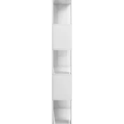 Bibliothèque/Séparateur de pièce Blanc brillant 80x24x159 cm vidaXL