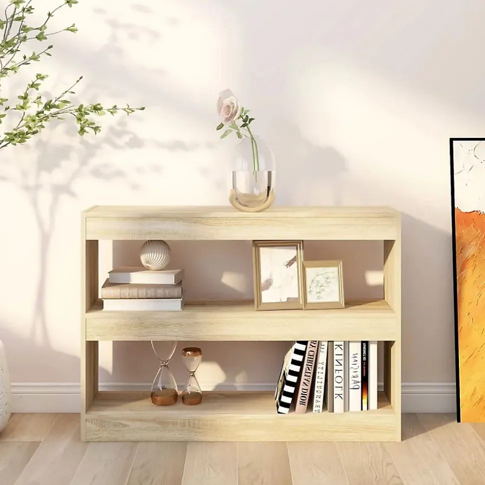 Bibliothèque/Séparateur de pièce Chêne Sonoma 100x30x72 cm