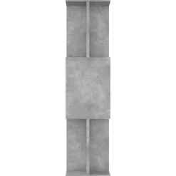 Bibliothèque/Séparateur de pièce Gris béton vidaXL