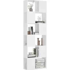 Bibliothèque/Séparateur de pièce Blanc 60x24x186 cm vidaXL