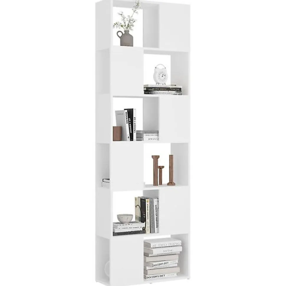 Bibliothèque/Séparateur de pièce Blanc 60x24x186 cm vidaXL