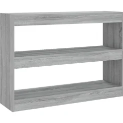 Bibliothèque/Séparateur de pièce sonoma gris 100x30x72 cm vidaXL