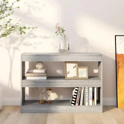 Bibliothèque/Séparateur de pièce sonoma gris 100x30x72 cm vidaXL