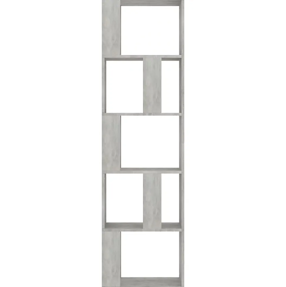 Bibliothèque/Séparateur de pièce Gris béton vidaXL