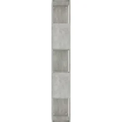 Bibliothèque/Séparateur de pièce Gris béton vidaXL