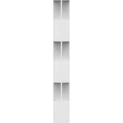 Bibliothèque/Séparateur de pièce Blanc Bois d'ingénierie vidaXL