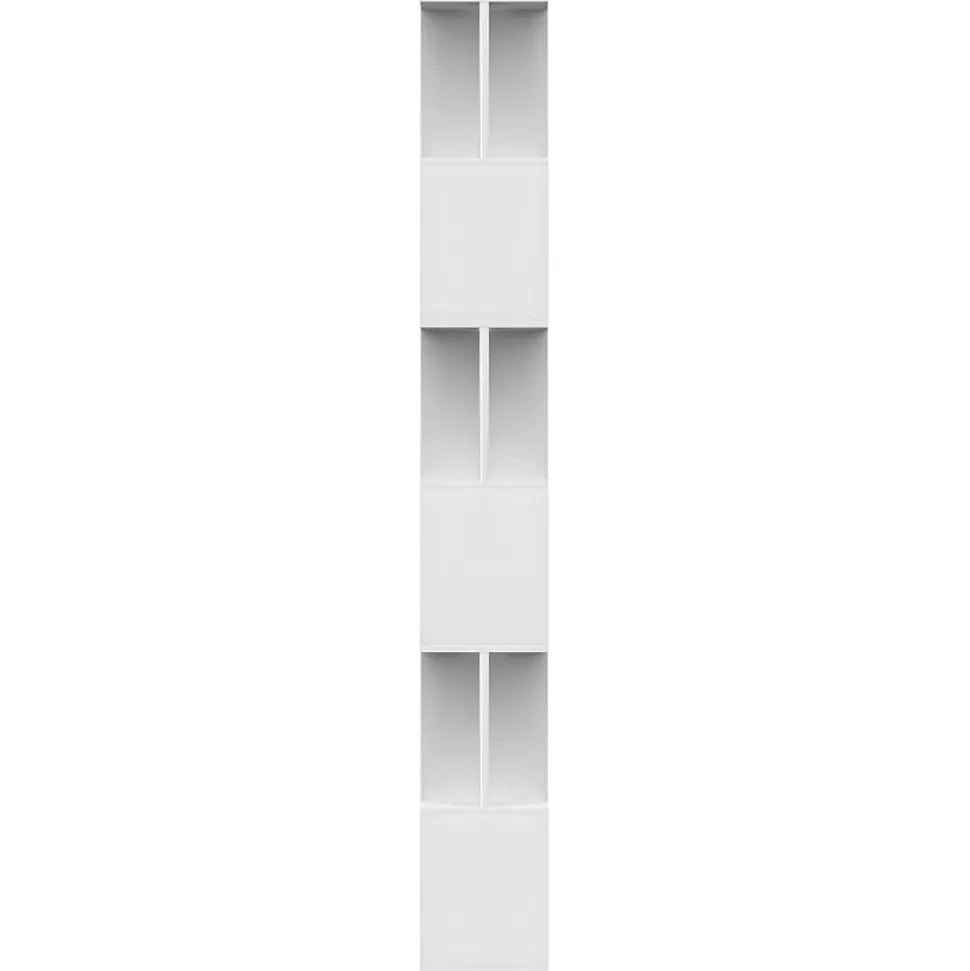 Bibliothèque/Séparateur de pièce Blanc Bois d'ingénierie vidaXL