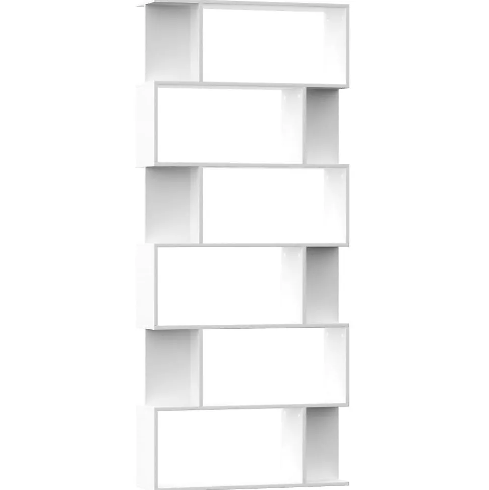 Bibliothèque/Séparateur de pièce Blanc Bois d'ingénierie vidaXL
