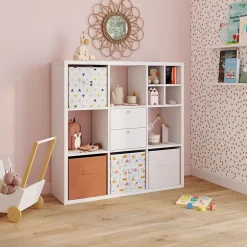 Bloc avec 2 tiroirs pour étagère cube GoodHome Mixxit blanc