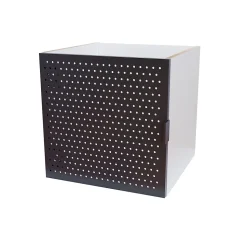 Bloc avec porte en métal pour étagère cube GoodHome Mixxit noir