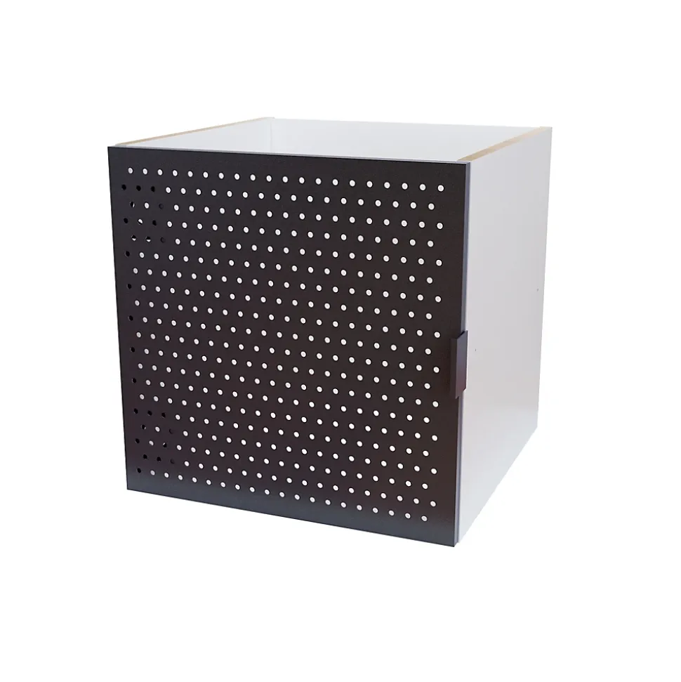 Bloc avec porte en métal pour étagère cube GoodHome Mixxit noir