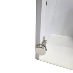 Bloc avec porte transparente pour étagère GoodHome Mixxit blanc